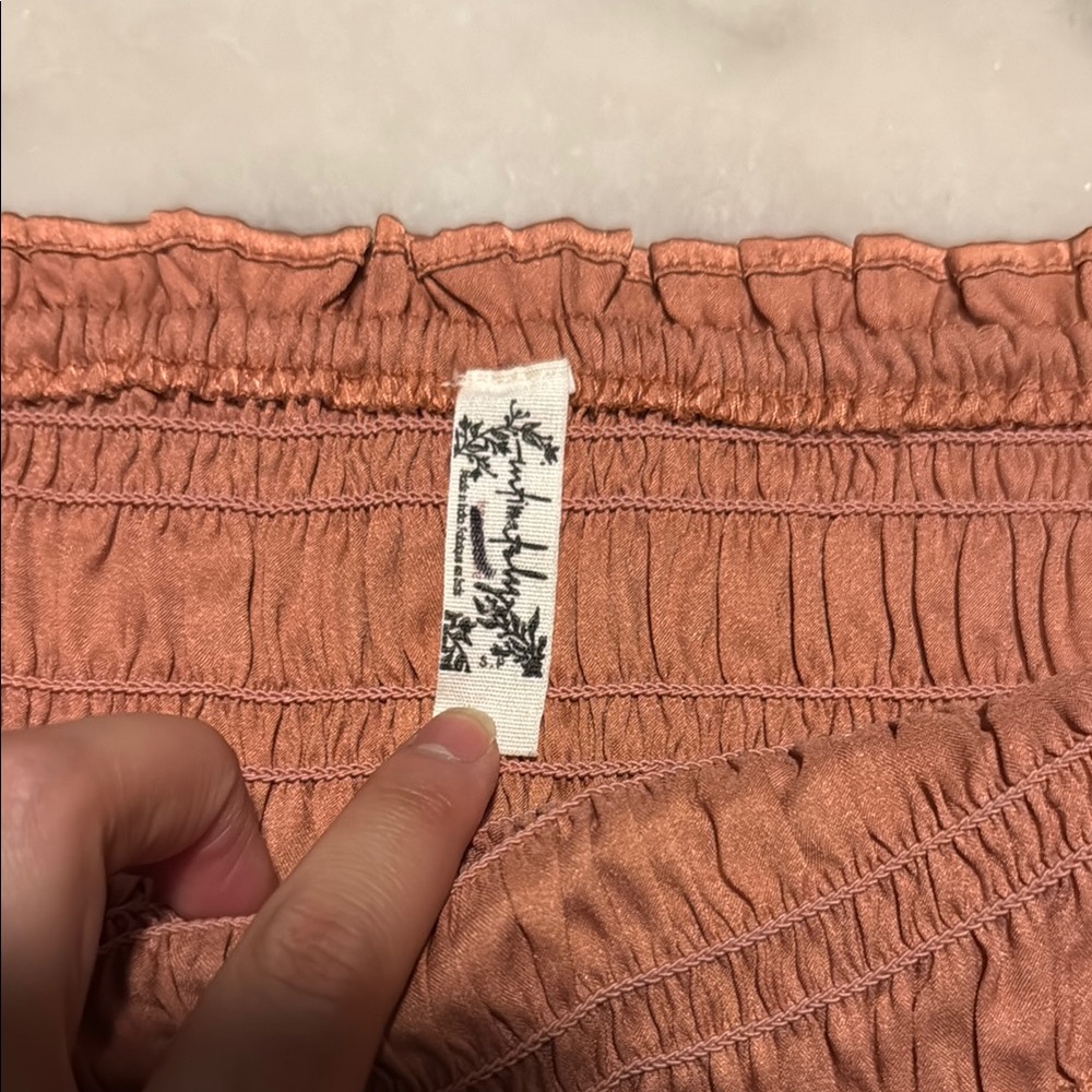 Free People Rust Crop Top - Picture 2 of 5
